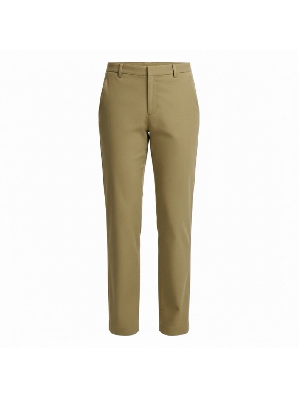 Vince Avery Mid Rise Chino Ankle Pants Size 6 Stretch Cotton Olive Stone Khaki